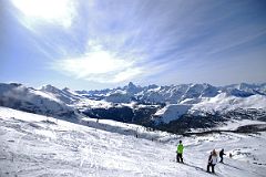 09C Fatigue Mountain, Golden Mountain, Citadel Peak, Mount Assiniboine, Nestor Peak, Simpson Ridge, Quartz Hill From Lookout Mountain At Banff Sunshine Ski Area